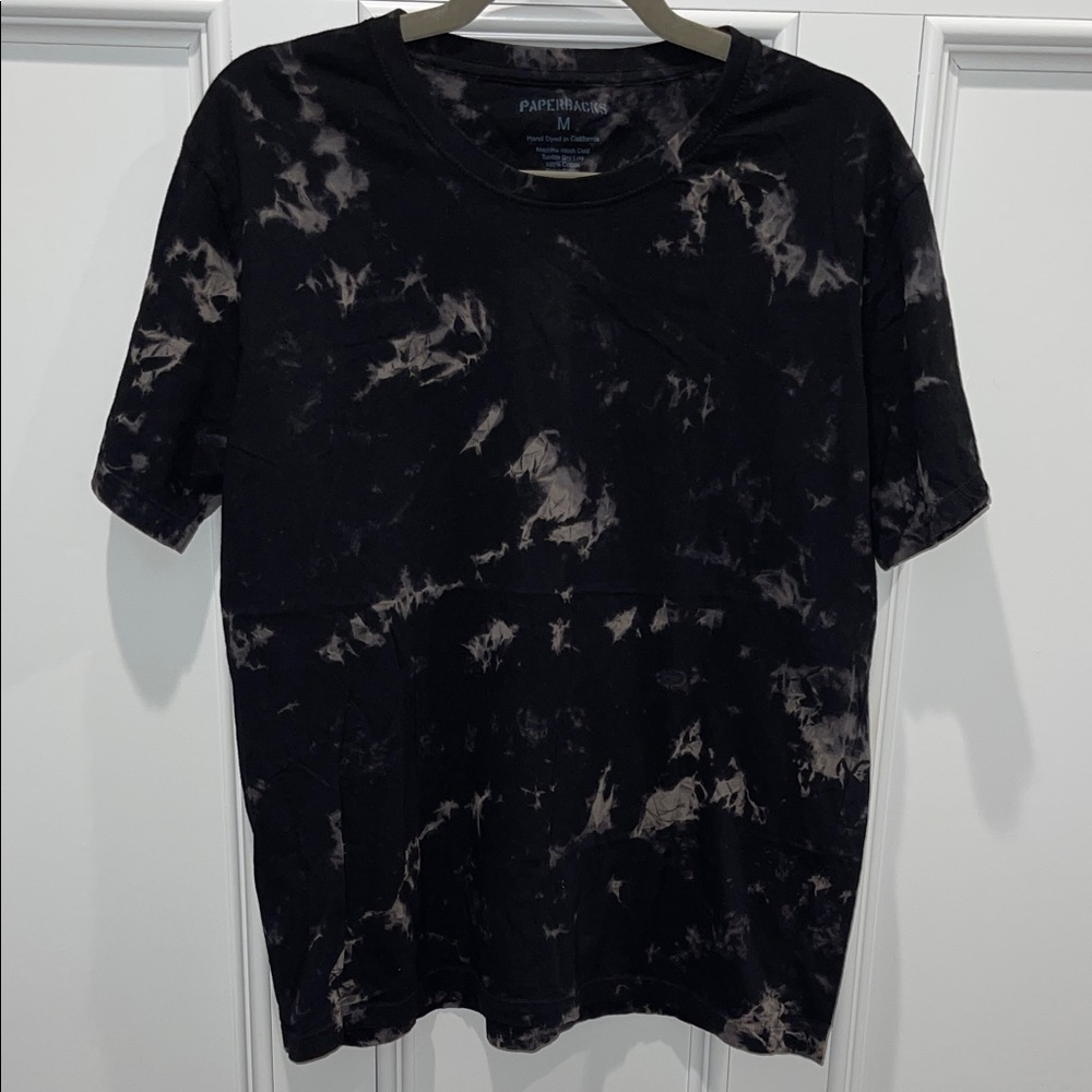 Original Paperbacks Original Black and Tan Tie-Dye Men's Tee Size M Medium